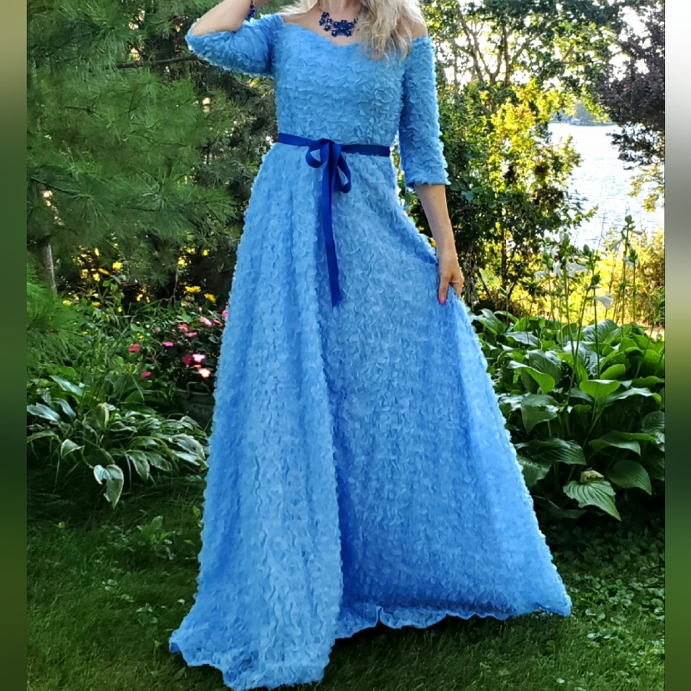 Faeriesty Elegant Blue  Maxi Dress.